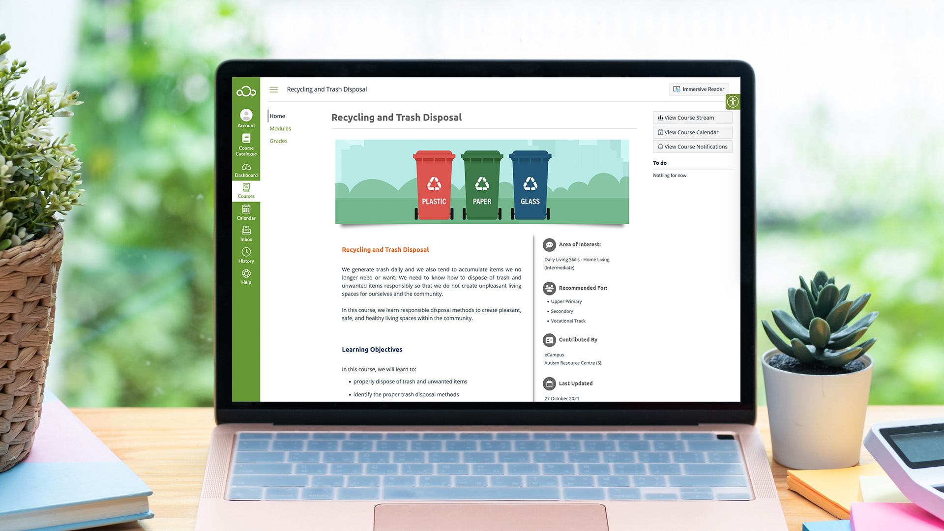Recycling and Trash Disposal Course